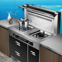 顿好 W90-2集成灶 侧吸式集成环保灶 油烟机燃气灶消毒柜套装 尊享型-900三门 人工煤气